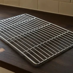 Edelstahl Grillrost eckig 54 x 34 cm rostfrei für Holzkohlegrill Gasgrill und andere