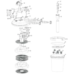 Ersatzteil für SunSun Bio-Druckteichfilter CPF-250 Fixierplatte Teichfilter
