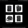 GlamSeries GlamDoubler Kosmetiktasche 230 x 120 x 100 mm, Make-up Organizer mit 4 transparenten Fächern