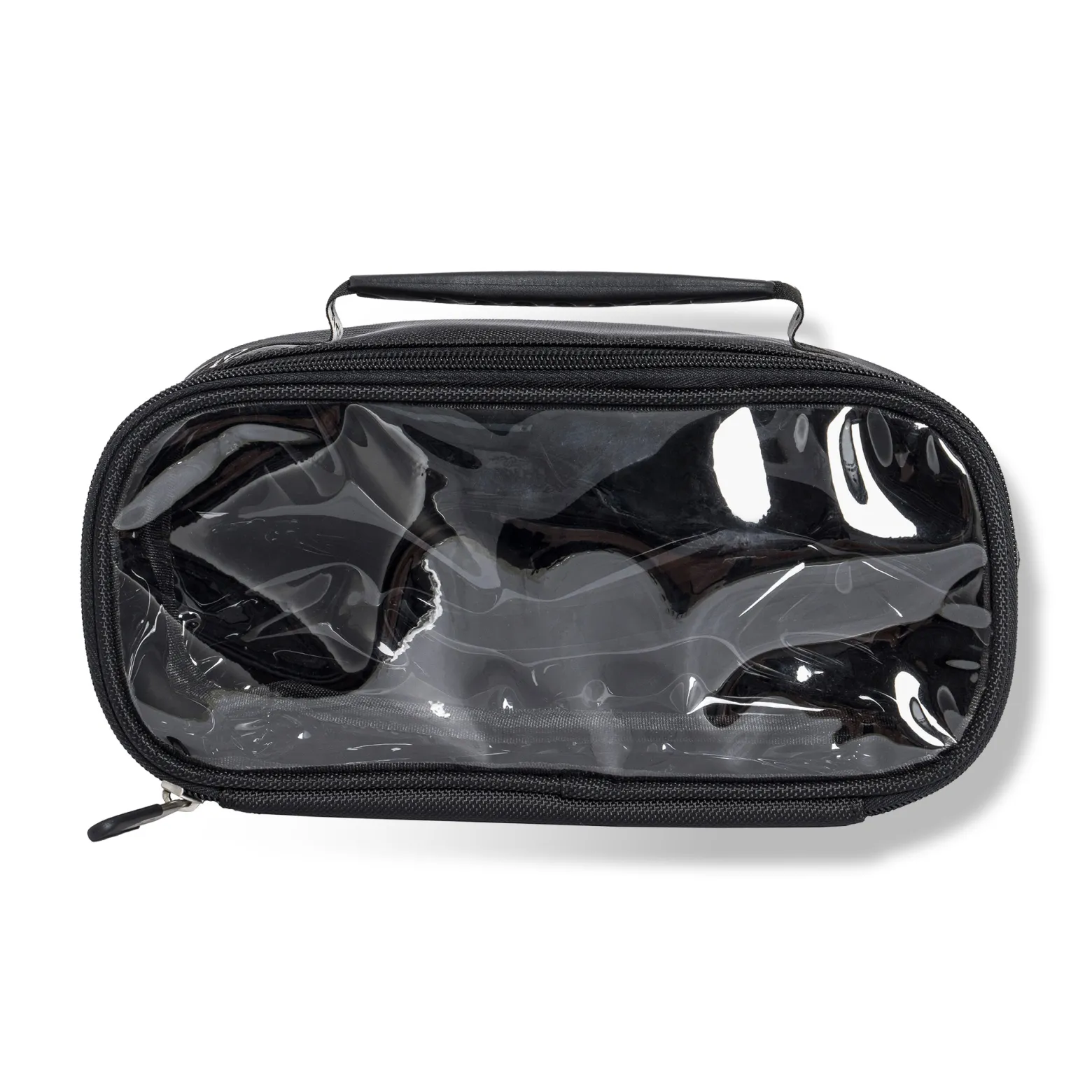 GlamSeries GlamSwitcher Pouch Taschen Inlay 270 x 130 x 110 mm, PVC-beschichtete Make Up Tasche mit transparentem Deckel