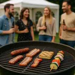 Gusseisen Grillrost rund Ø 45 cm massiv Kugelgrill und Rundgrill