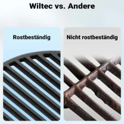 Gusseisen Grillrost rund 54,5 cm massiv für Kugelgrill und Rundgrill