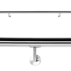 Handlaufset Wandhalter Handlauf 150cm Halter Treppe Haltegriff Edelstahl V2A