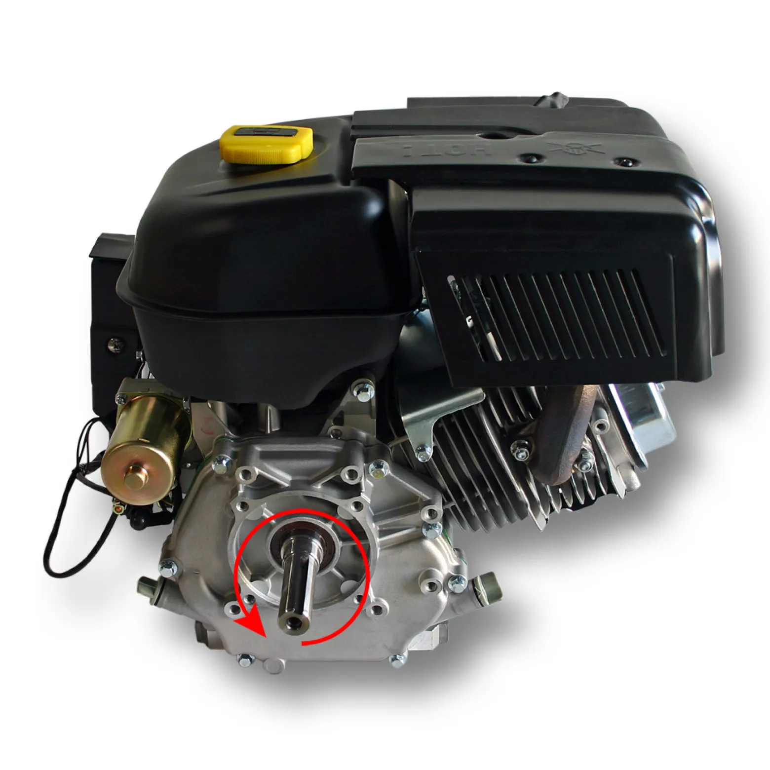 LIFAN 190 E-Start Benzinmotor mit 15 PS Einzylinder für Kleinmaschinen & Karts, luftgekühlter 4-Takt Motor mit 25,4 mm Kurbelwelle, OHV-Ventilsteuerung & 420 cc Hubraum