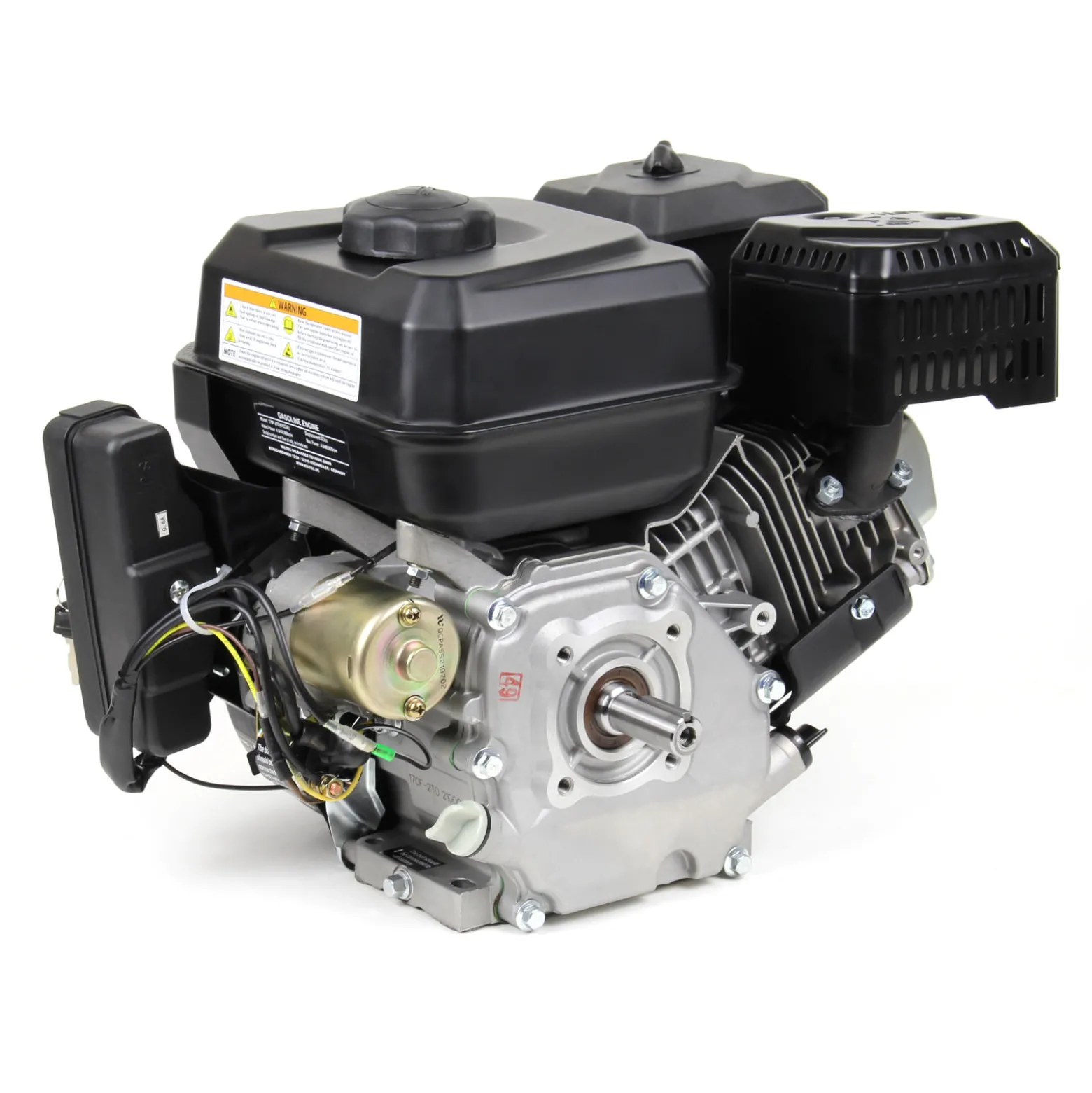 LIFAN KP230E E-Start Benzinmotor mit 6,5 PS Einzylinder für Rüttelplatten und Baumaschinen, luftgekühlter 4-Takt Motor mit 19,05 mm Kurbelwelle, OHV-Ventilsteuerung & 223 cc Hubraum