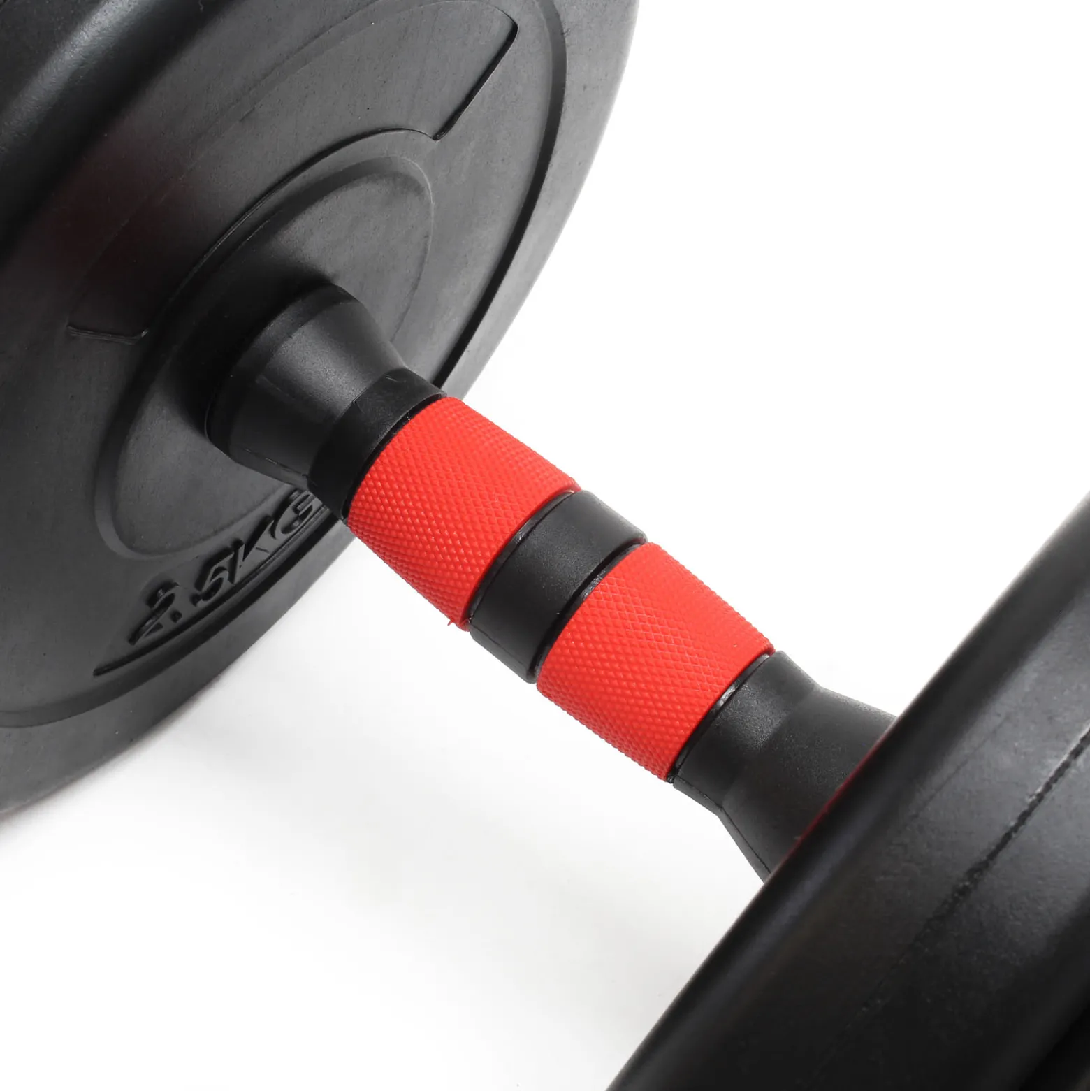 LUXTRI Kurzhantel Set 20 kg mit 12 Zement Hantelscheiben, 2 Hantelstangen gerändelt Sternverschluss Hantel Set verschiedene Gewichte robustes Dumbbell Set mit verstellbaren Hanteln