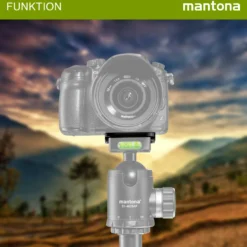 Mantona AS-50-1 Schnellwechselplatte Arca-Swiss kompatibel 50 x 38 mm Aluminium mit 1/4