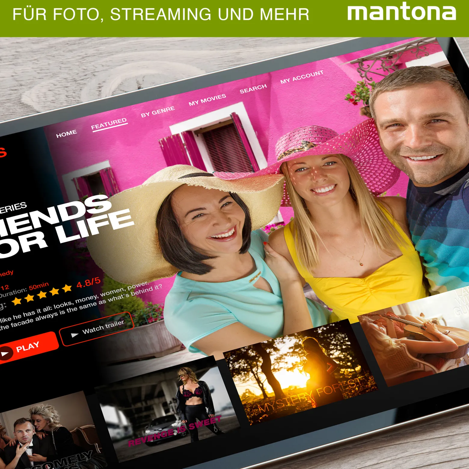 Mantona Bluetooth Fernbedienung "Selfie" für Apple iPhone/iPad/iMac/iOS/Musik/Kamera/Bildschirm