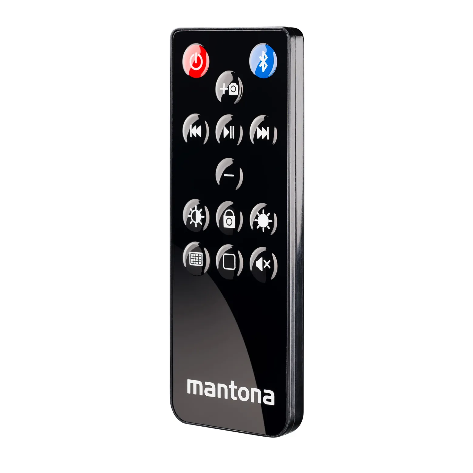 Mantona Bluetooth Fernbedienung "Selfie" für Apple iPhone/iPad/iMac/iOS/Musik/Kamera/Bildschirm