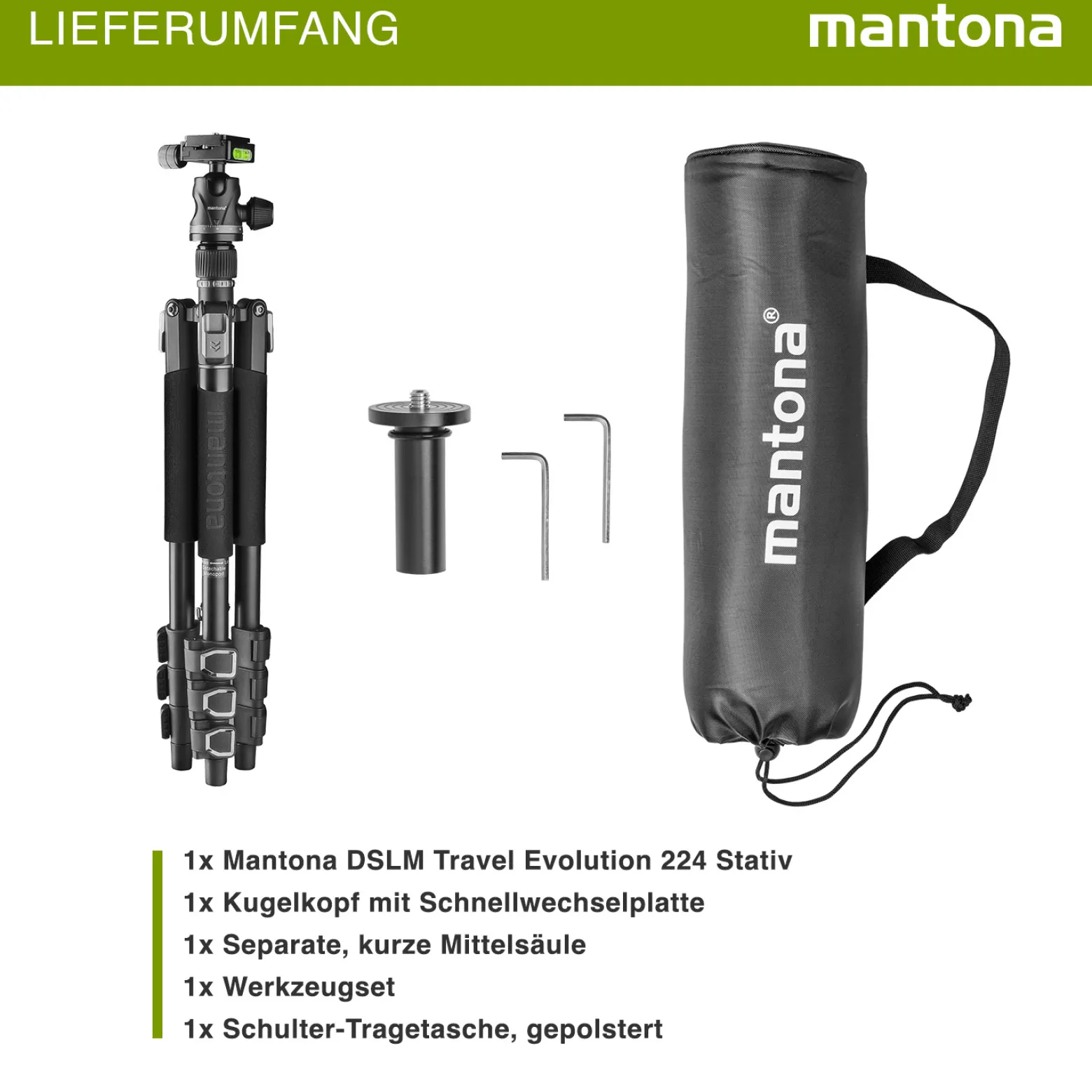 Mantona DSLM Travel Evolution 2241-FA - B-Ware