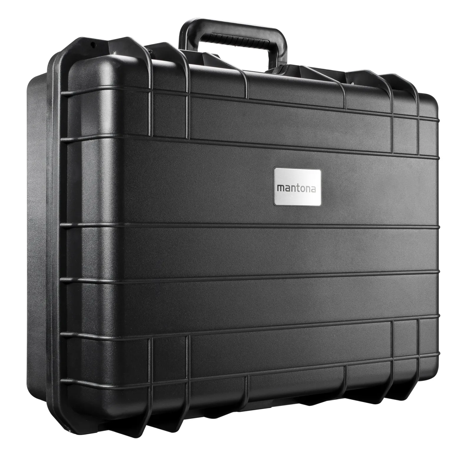 Mantona Outdoor Schutzkoffer L, wasserdichter Fotokoffer 31 l , Kamerakoffer staubdicht & stoßfest, Transportkoffer mit Schaumstoffeinlagen, ideal für Kameras, Objektive & Zubehör