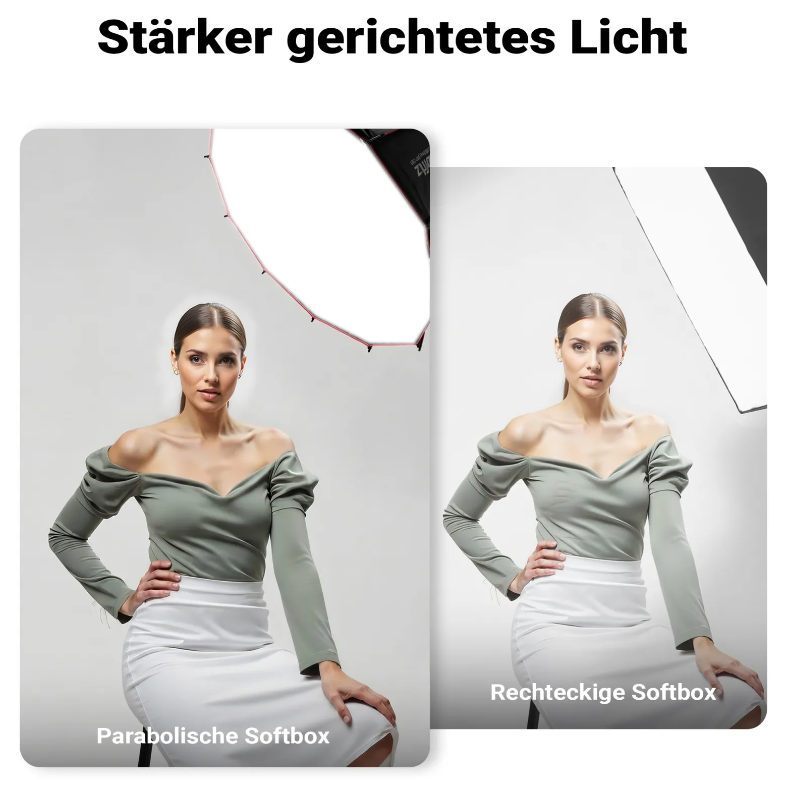 Multiblitz Deep Rota Softbox SF-65 Bowens mit Grid und Diffusoren, Lichtformer für Studioblitz und LED Dauerlicht, Lichtdiffusor für Porträtfotografie und Videobeleuchtung
