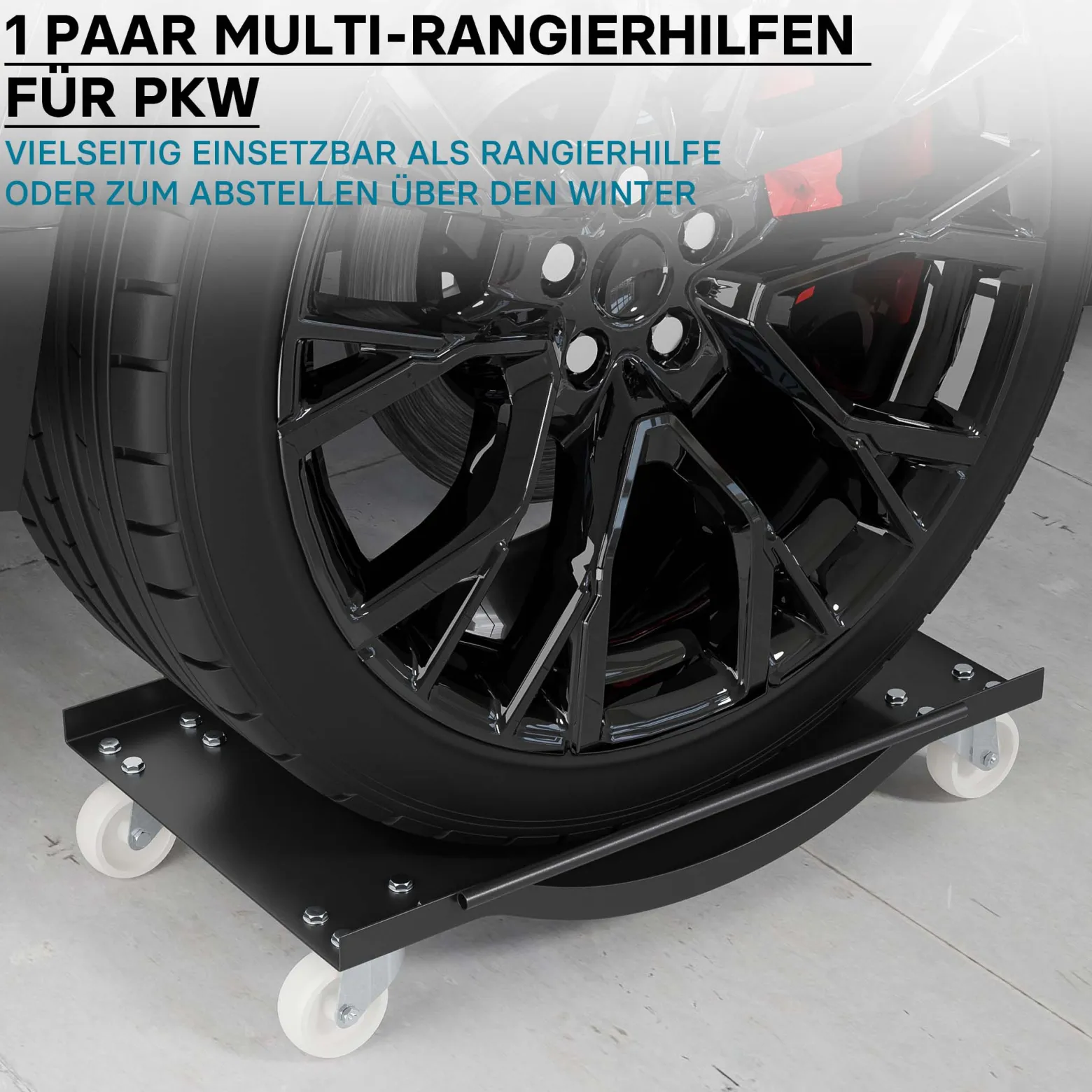 Multi Rangierhilfe PKW Transportschale 1 Paar Rangierroller Rangierheber Rangierbrett 900 kg/Paar