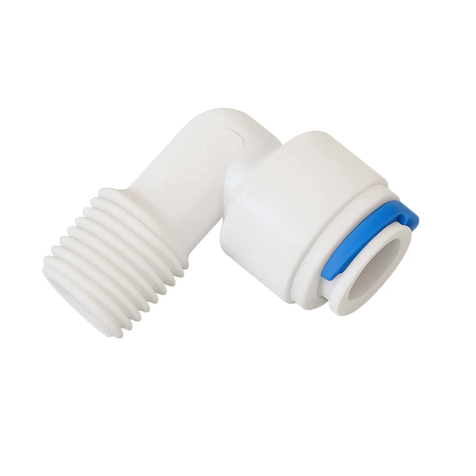 Naturewater 90° Jaco Fitting für Schlauch 6,35 mm (1/4") und mit 13,12 mm (1/4") AG, für Trinkwasser Ultrafiltration Mikrofilter Umkehrosmose (RO)