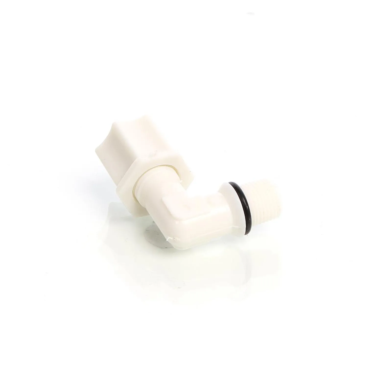 Naturewater 90° Jaco Fitting für Schlauch 6,35 mm (1/4") und mit 9,51 mm (1/8") AG, für Trinkwasser Ultrafiltration Mikrofilter Umkehrosmose (RO)