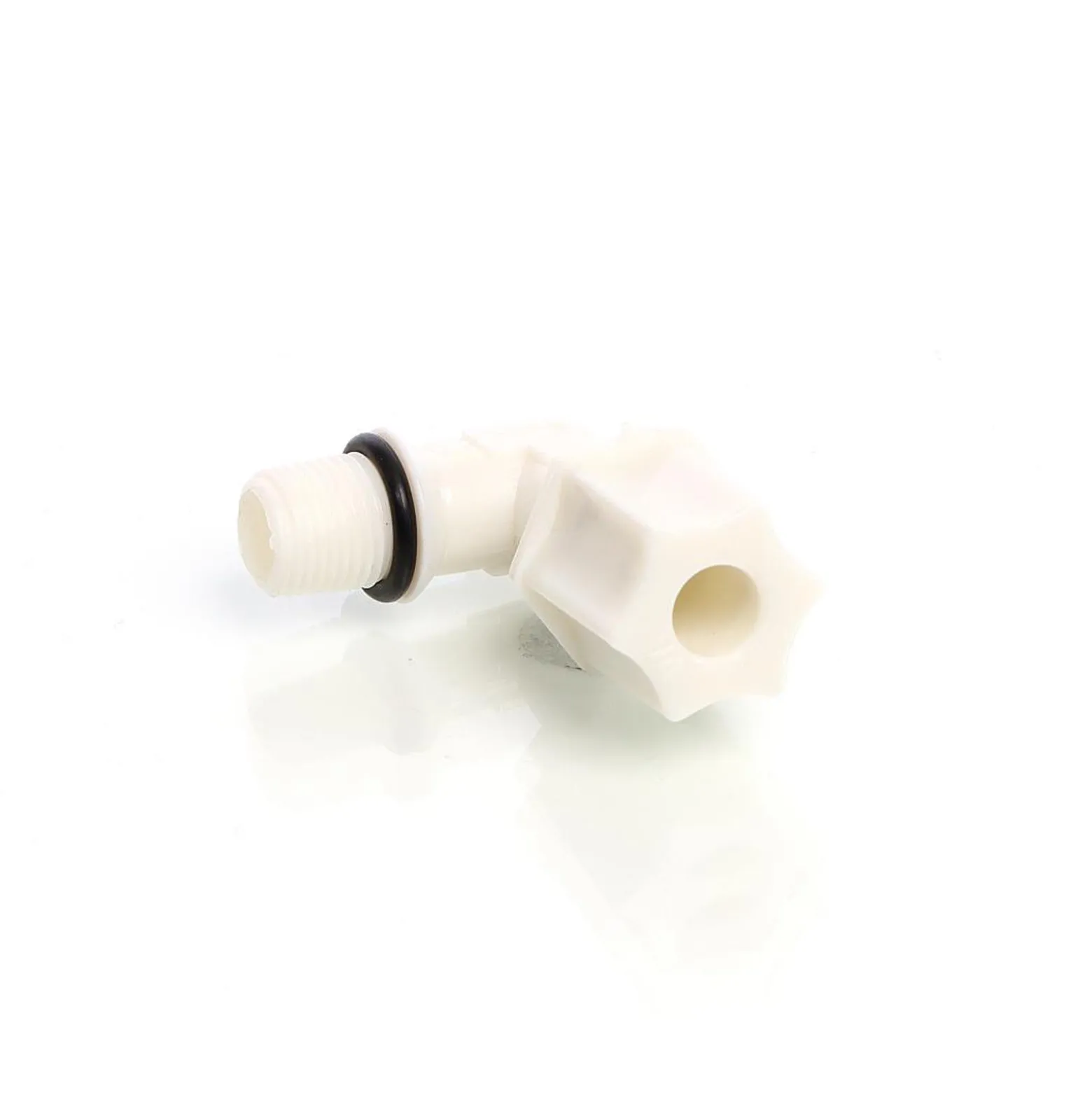 Naturewater 90° Jaco Fitting für Schlauch 6,35 mm (1/4") und mit 9,51 mm (1/8") AG, für Trinkwasser Ultrafiltration Mikrofilter Umkehrosmose (RO)