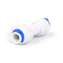 Naturewater Jaco T Fitting für Schlauch mit 2x 6,5 mm Anschluss und 12,91 mm Außengewinde (1/4"), für Trinkwasser Ultrafiltration Mikrofilter Umkehrosmose