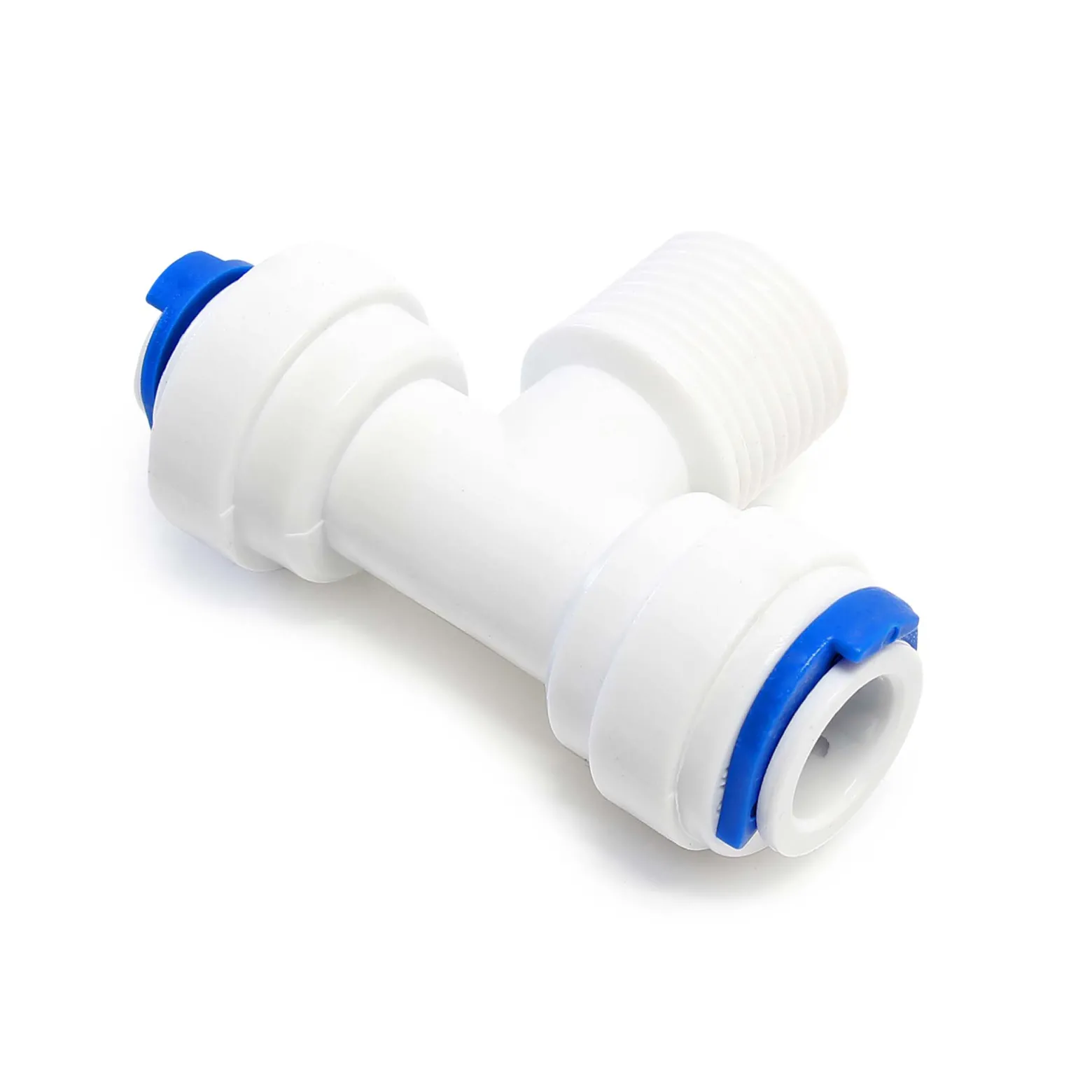 Naturewater Jaco T Fitting für Schlauch mit 2x 6,5 mm Anschluss und 12,91 mm Außengewinde (1/4"), für Trinkwasser Ultrafiltration Mikrofilter Umkehrosmose