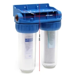 Naturewater NW-BR10B3 2 Stufen Wasserfilter Doppelfilter, 5 µ, 32,89 mm (1