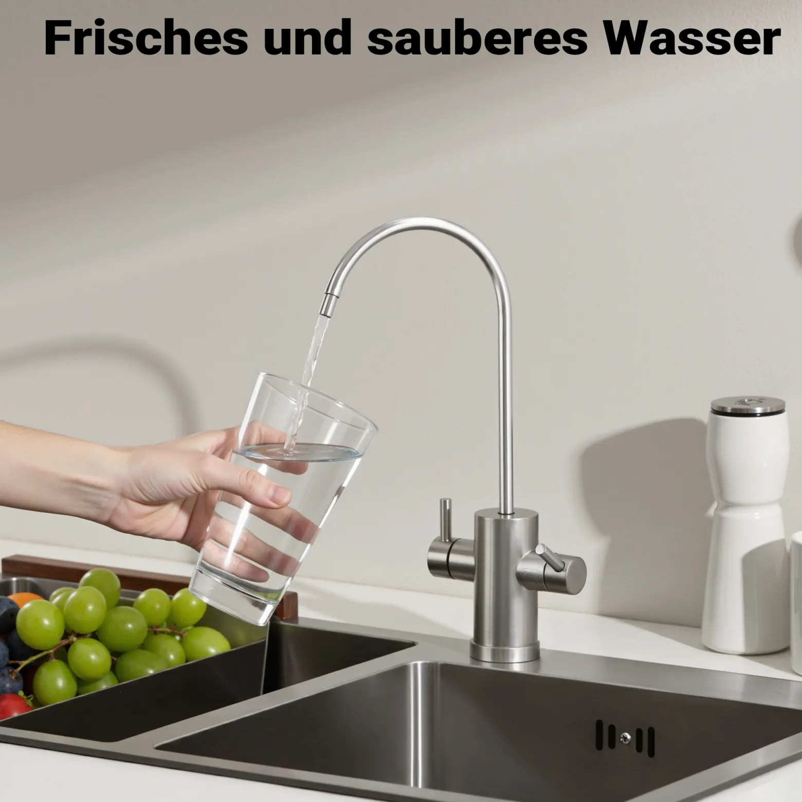 Naturewater NW-BRL03-LS3 3 Stufen Wasserfilter, 5 µ, 32,89 mm (1"), Ø113 mm PP Kartusche, Filter Wandhalterung, Filterschlüssel, Sedimentfilter Aktivkohleblock Aktivkohlegranulat