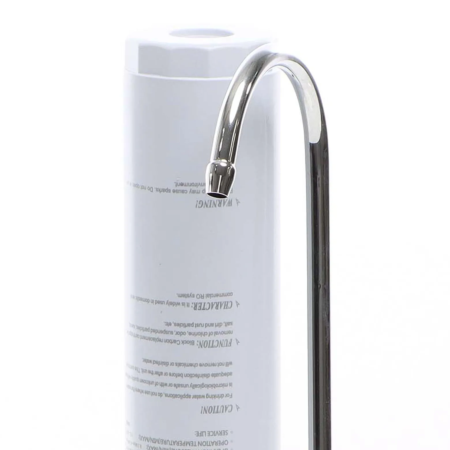 Naturewater NW-1-CTO 1 Stufen Counter Top Wasserfilter, 5 µ, Aktivkohle Block Filtereinsatz, Kartusche Filter, mit Universaladapter, Wasserhahn