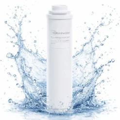 Naturewater T33-10F Inline Aktivkohleblock Filter, Ersatz Wasserfilter, Inline Kartusche, Postfilter Nachfilter Hauswasserfilter für Trinkwasser Umkehrosmoseanlage