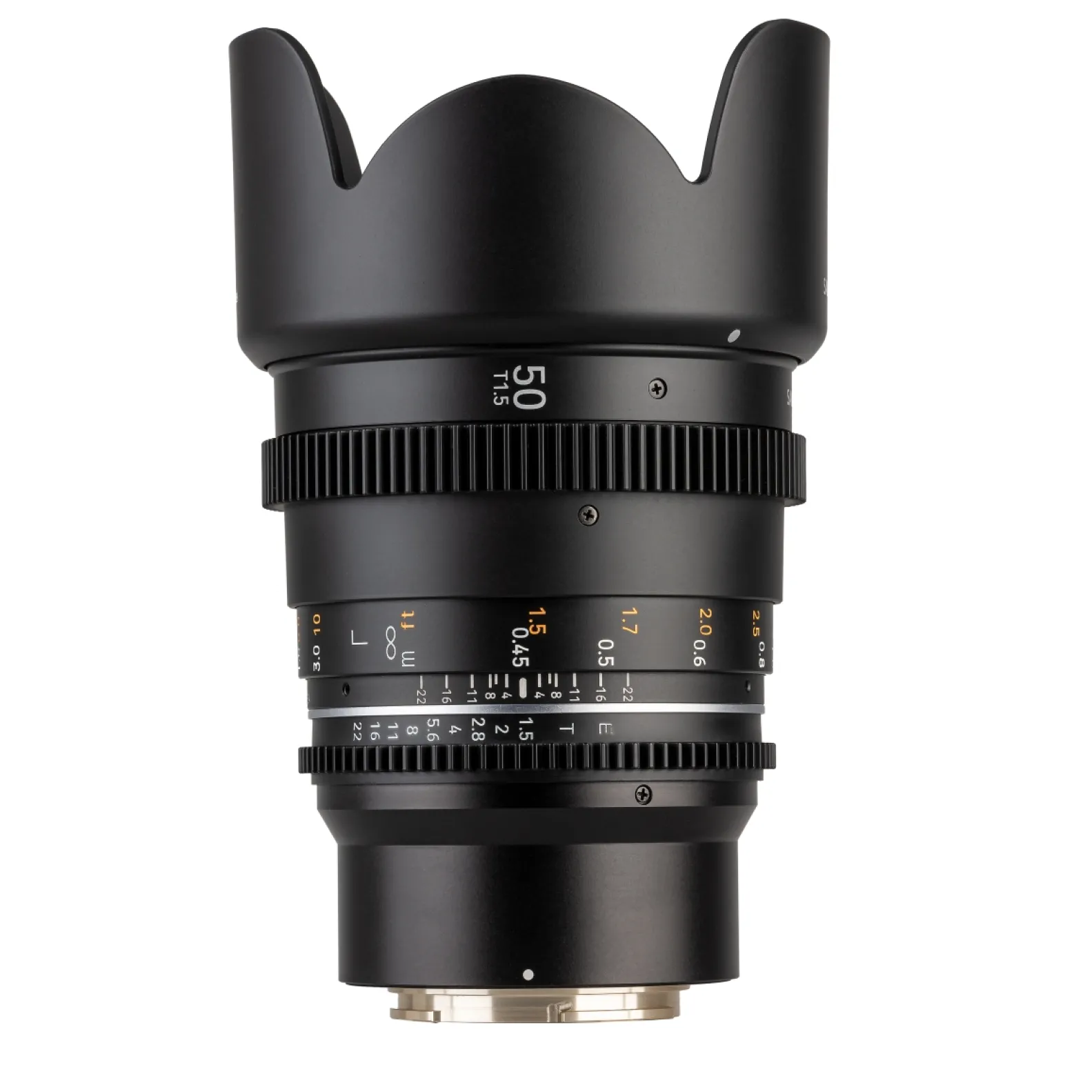 Samyang Normal Cine- und Video Objektiv MF 50mm T1,5 VDSLR MK2 – lichtstark T1,5 kompatibel mit Sony E Mount, 50 mm Festbrennweite, Follow Focus Zahnkränze Vollformat und APS-C, 8K Auflösung