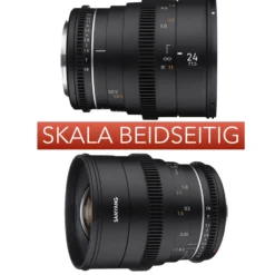 Samyang Normal Cine- und Video Objektiv MF 50mm T1,5 VDSLR MK2 MFT – lichtstark T1,5 für MFT Mount, 50 mm Festbrennweite, Follow Focus Zahnkränze Vollformat, APS-C und MFT, 8K Auflösung