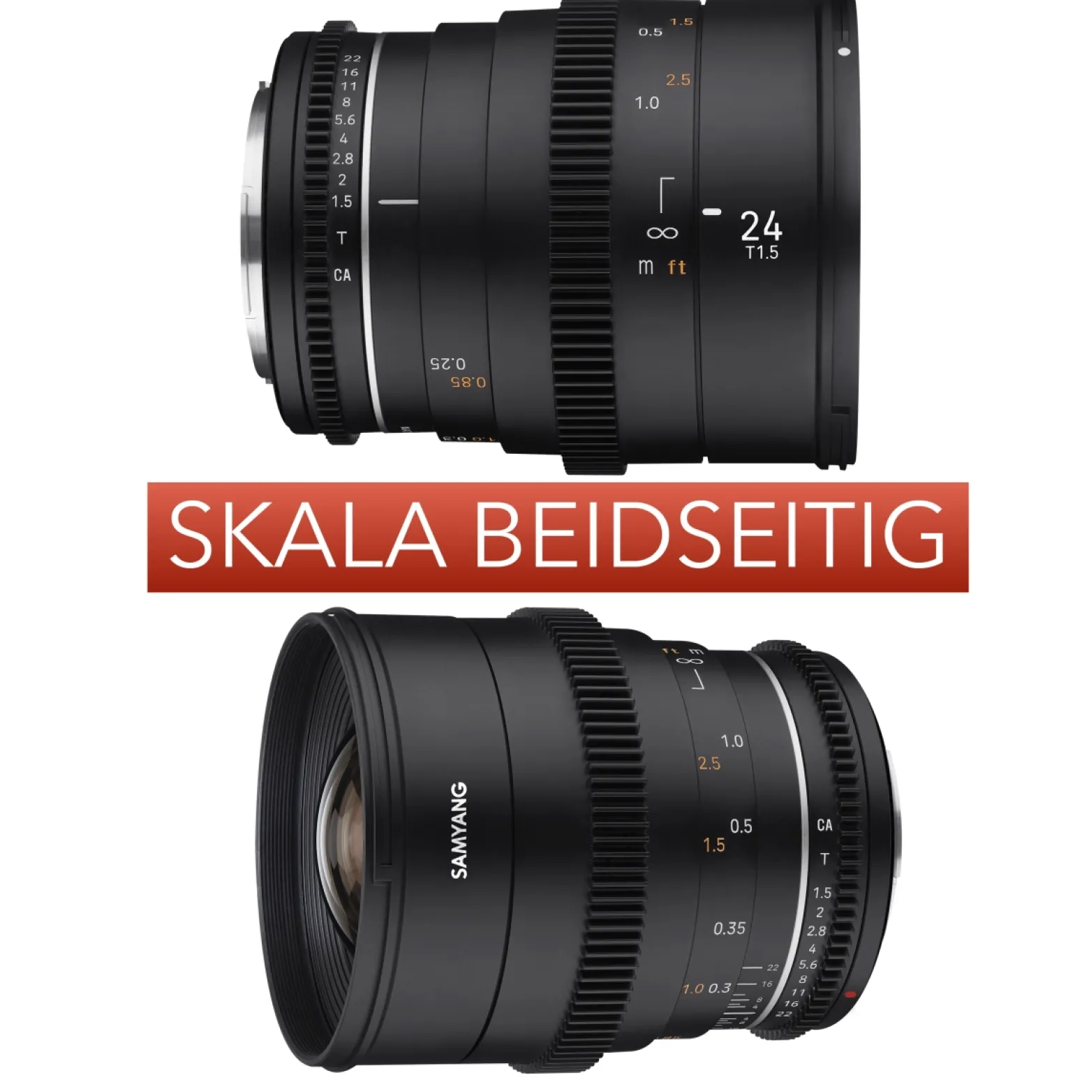 Samyang Tele Cine- und Video Objektiv MF 85mm T1,5 VDSLR MK2 – lichtstark T1,5 kompatibel mit Canon EF Mount, 85 mm Festbrennweite, Follow Focus Zahnkränze Vollformat und APS-C, 8K Auflösung