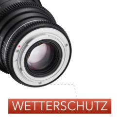 Samyang Tele Cine- und Video Objektiv MF 85mm T1,5 VDSLR MK2 – lichtstark T1,5 kompatibel mit Canon EF Mount, 85 mm Festbrennweite, Follow Focus Zahnkränze Vollformat und APS-C, 8K Auflösung