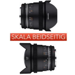 Samyang Ultraweitwinkel Cine- und Video Objektiv MF 14mm T3,1 VDSLR MK2 – lichtstarkes T3,1 kompatibel mit Canon EF Mount, 14 mm Festbrennweite, Follow Focus Zahnkränze Vollformat und APS-C 8K Auflösung