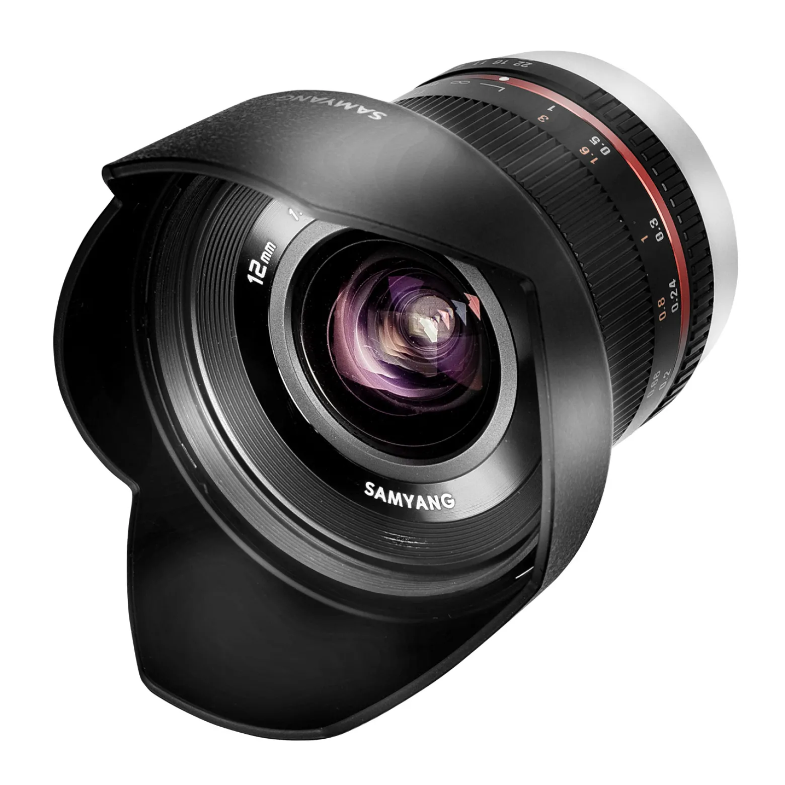 Samyang Weitwinkel Festbrennweite Objektiv 12mm F2.0 APS-C kompatibel mit Fuji X – APS-C, MF – für Kamera X-T5, X-H2, X-H2s, X-T4, X-T30, X-T30 II, X-T200, X-Pro3, X-A7, X-T100, X-T3 – schwarz
