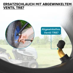 Schlauch für den Rasenmäherreifen 15x6.00-6 mit Winkelventil Reifendecke Reifenschlauch Traktor