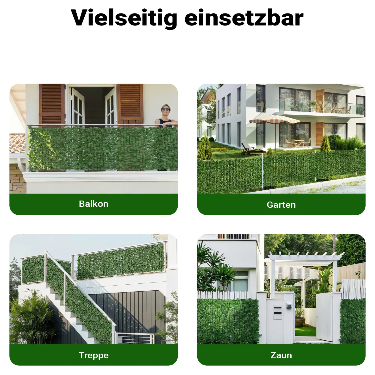Sichtschutznetz Blätteroptik 300cm x 100cm Mauerabdeckung Sichtschutz Plane Netz