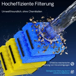 SunSun Bio CBF-350C Teichfilter bis 90000L Teichvolumen max. 10000L/h 3-Kammer Durchlauffilter Modulteichfilter Teich Filter Biofilter