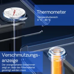 SunSun CBF-550 Bio Teichfilter bis 60.000L Teichvolumen bis 12000 l/h 1 Kammer-System Durchlauffilter Teich Filter Biofilter Koiteich