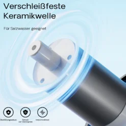 SunSun CEF-22000 Rohrpumpe 22.000 l/h / 95 W Hochleistungs Teichpumpe, Strömungspumpe mit Keramikwelle, Umwälzpumpe, Teichfilter