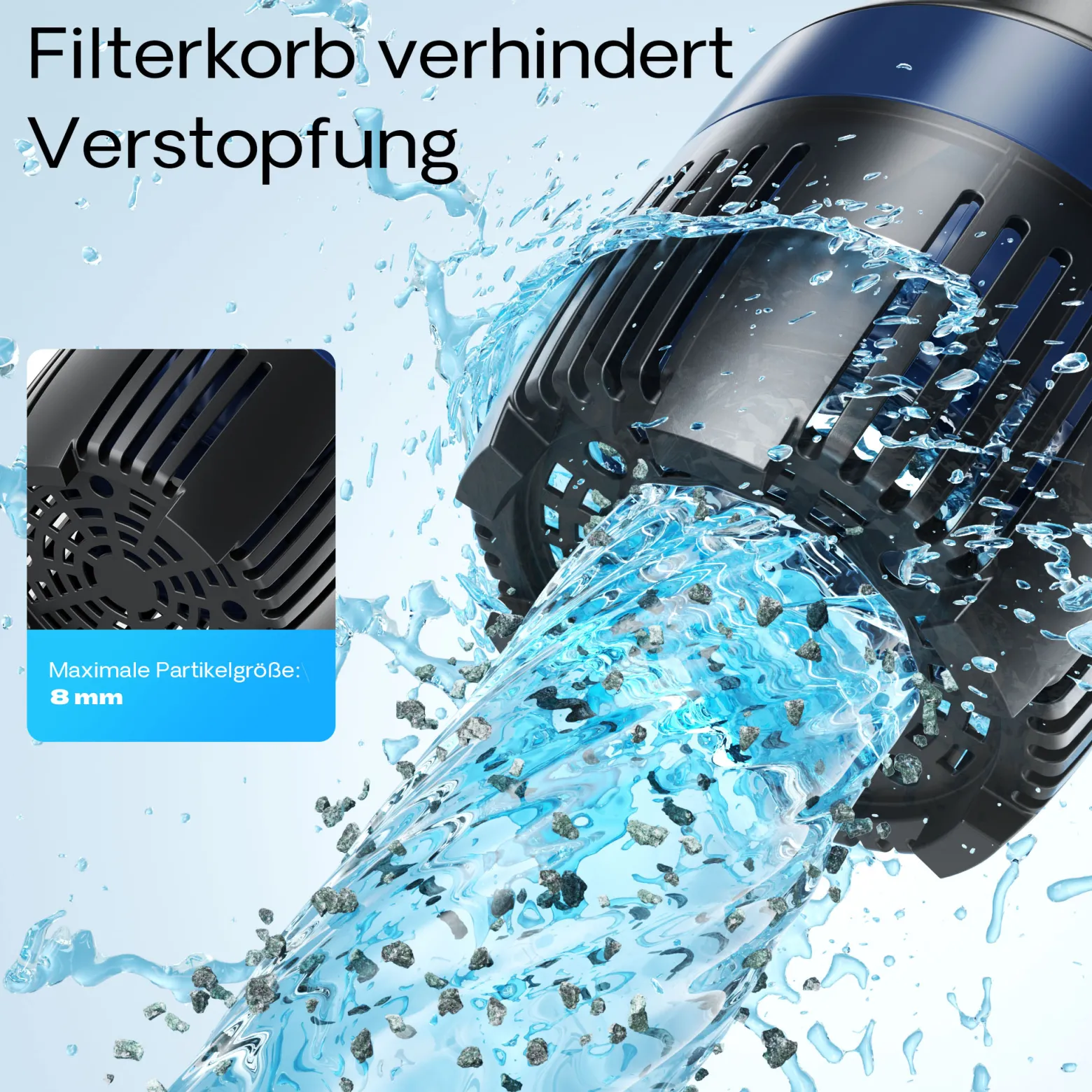 SunSun CEF-16.000 Rohrpumpe 16.000 l/h / 75 W Hochleistungs Teichpumpe, Strömungspumpe mit Keramikwelle, Umwälzpumpe, Teichfilter