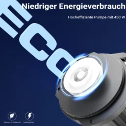 SunSun CET-35000 SuperECO Teichpumpe 32.000 l/h / 450 W, energiesparende Filterpumpe, Bachlaufpumpe für Koiteiche, Umwälzpumpe, Gartenteichpumpe