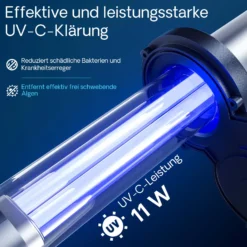 SunSun CPA-2500 Druckteichfilter 6000 l/h / 11 W UVC Einheit, Teichdruckfilter für Teiche bis 6000 Liter, Teichklärer, Filteranlage