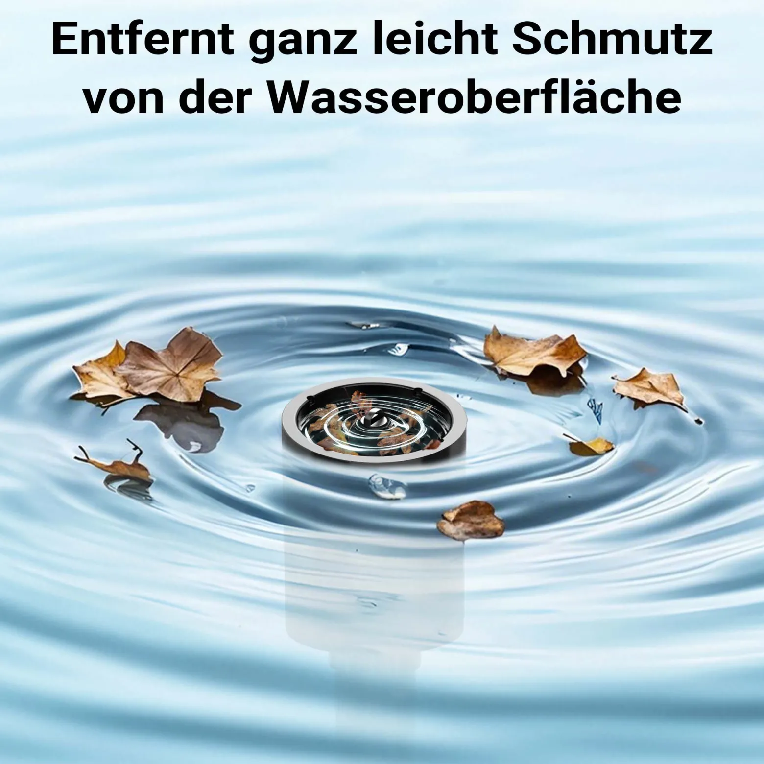 SunSun CSP-40 Standskimmer für Teiche bis 40 m², max. 16.000 l/h, Skimmer als Blättersammler für Gartenteich Teichpflege, zum Anschluss an Pumpe