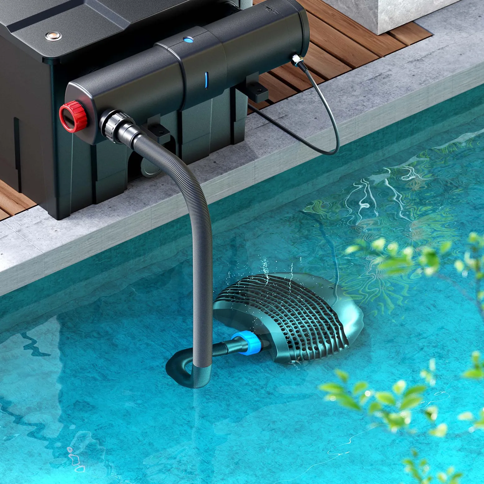 SunSun CTF-3800 SuperECO Teichpumpe 3600 l/h / 20 W, energiesparende Filterpumpe, Bachlaufpumpe für Koiteiche, Umwälzpumpe, Gartenteichpumpe