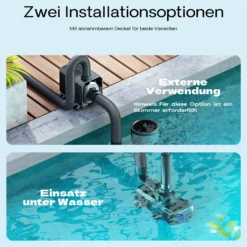 SunSun CTP-5003 SuperECO Teichpumpe 5000 l/h 30 W, 3,3 m Förderhöhe, als Springbrunnenpumpe Filterpumpe Skimmerpumpe regelbar höhenverstellbar