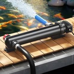 SunSun CUV-336 Teichklärer 7000 l/h / 36 W UVC, Vorklärgerät für Teichfilter & Teichpumpe, Wasserklärer mit UV-Lampe, Lichtfilter zur Algenbekämpfung
