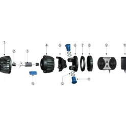 SunSun CW-120 Strömungspumpe 700-8000 l/h 20 W Aquarium Pumpe mit einstellbarer Wellenform, Wellenzyklus und Pumpleistung, mit Tag- und Nachmodus
