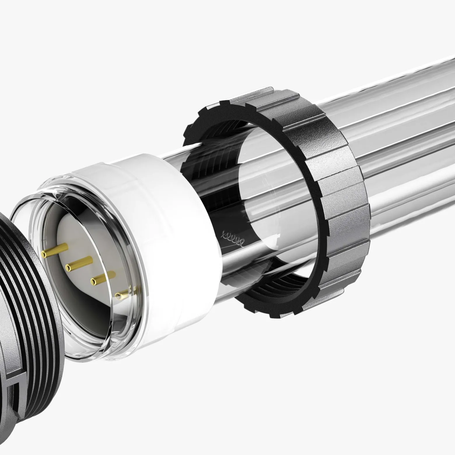 SunSun Ersatzteil für CUV-272 Teichklärer– Quarzglasfixierung A – für Teichfilter, für UV Leuchtmittel, UVC Klärer Zubehör