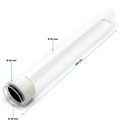 SunSun Ersatzteil für Druckteichfilter CPF-15000 Quarzglas-Hülse, Teichdruckfilter UV-Lampe, Teichfilteranlage 10000 l/h, effiziente Wasserfilterung