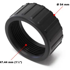 SunSun Ersatzteil für Druckteichfilter CPF-5000 Ein- und Ausgangsschraube, Teichdruckfilter UV-Lampe 18 W, Teichfilteranlage 10000 l/h