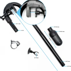 SunSun Ersatzteil für HW-302 Aquarium Außenfilter - Ansaugung Set, Ansaugungsset für Aquariumfilter inkl. Ansaugkorb, Schlauchschelle, Saughalter, Fixierungsklemme und Ansaugbogenrohr
