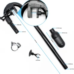 SunSun Ersatzteil für HW-304 Aquarium Außenfilter - Ansaugung Set, Ansaugungsset für Aquariumfilter inkl. Ansaugkorb, Schlauchschelle, Saughalter, Fixierungsklemme und Ansaugbogenrohr